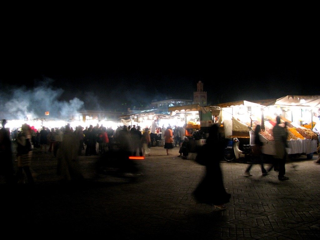 Jemaa el-Fnaa at night